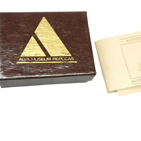 Alva Museum Replicas Gold Tone Leaf Menuki Maple Leaf Earrings Japanese Influenc - Picture 5 of 5